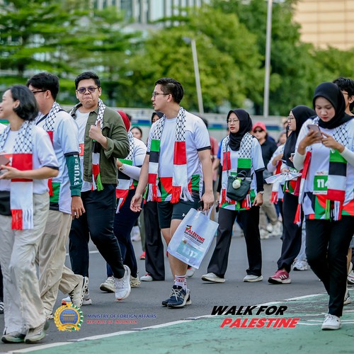 Race photo from WALK FOR PALESTINE