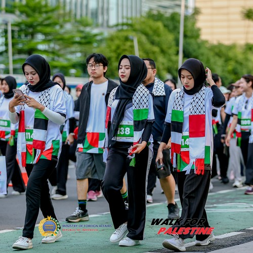 Race photo from WALK FOR PALESTINE