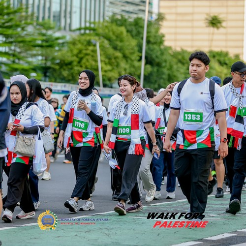 Race photo from WALK FOR PALESTINE