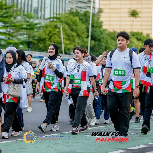 Race photo from WALK FOR PALESTINE