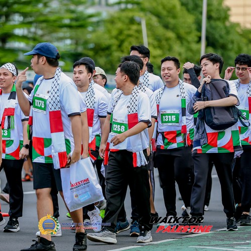 Race photo from WALK FOR PALESTINE