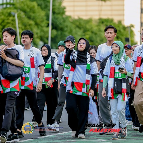 Race photo from WALK FOR PALESTINE