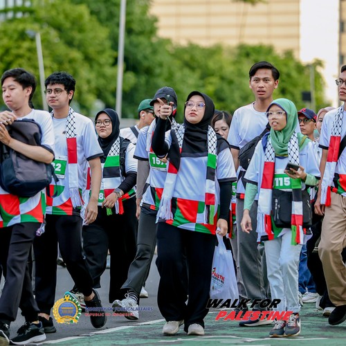 Race photo from WALK FOR PALESTINE