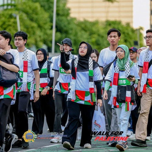 Race photo from WALK FOR PALESTINE