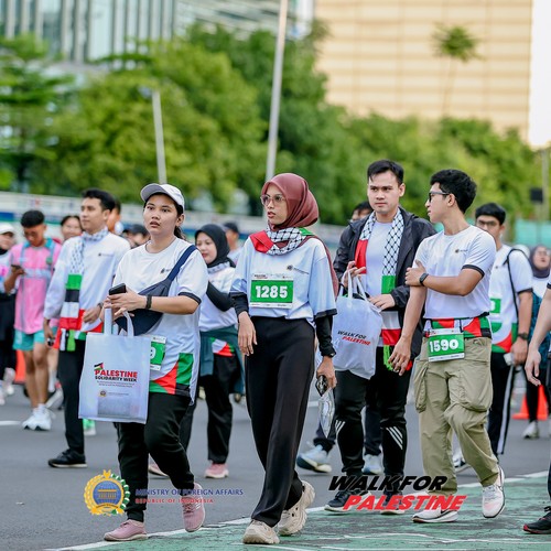 Race photo from WALK FOR PALESTINE