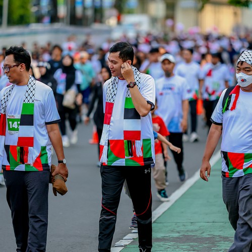 Race photo from WALK FOR PALESTINE