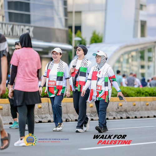 Race photo from WALK FOR PALESTINE