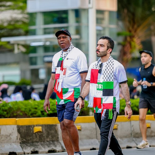 Race photo from WALK FOR PALESTINE