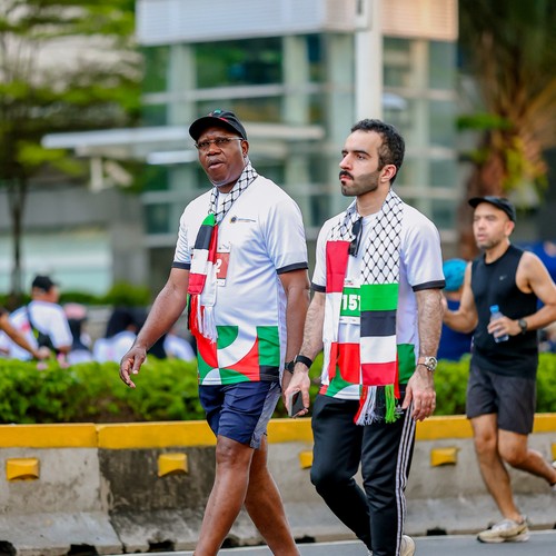 Race photo from WALK FOR PALESTINE