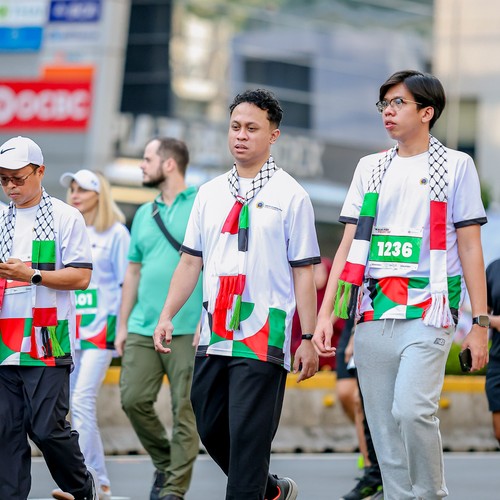 Race photo from WALK FOR PALESTINE