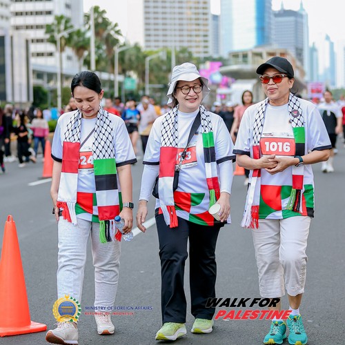 Race photo from WALK FOR PALESTINE
