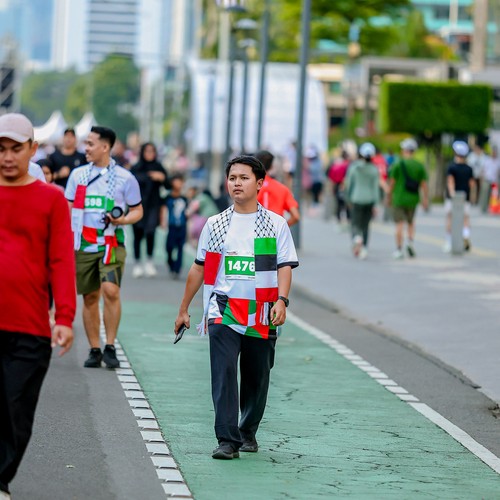 Race photo from WALK FOR PALESTINE