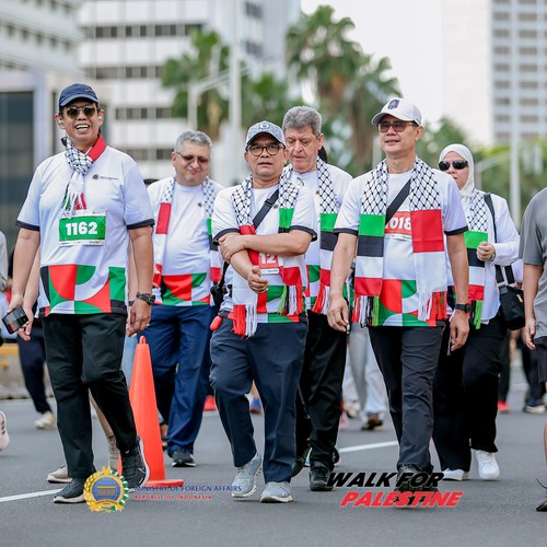 Race photo from WALK FOR PALESTINE