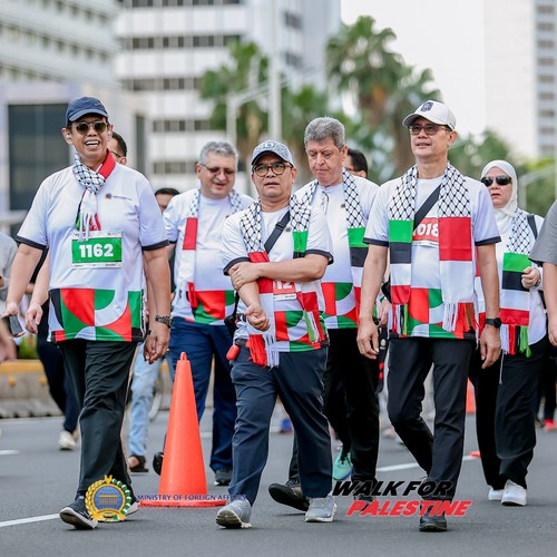 Race photo from WALK FOR PALESTINE