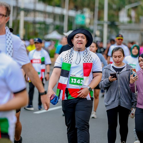 Race photo from WALK FOR PALESTINE