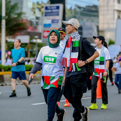 Race photo from WALK FOR PALESTINE
