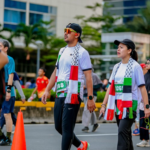Race photo from WALK FOR PALESTINE
