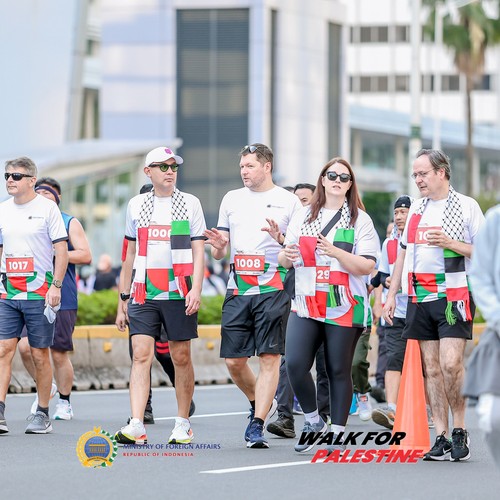 Race photo from WALK FOR PALESTINE