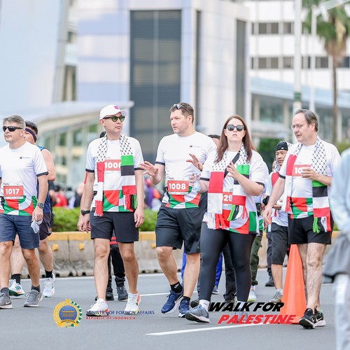 Race photo from WALK FOR PALESTINE