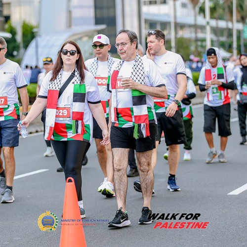 Race photo from WALK FOR PALESTINE