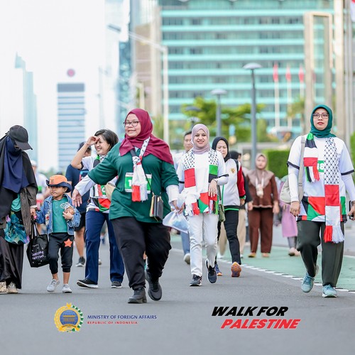 Race photo from WALK FOR PALESTINE