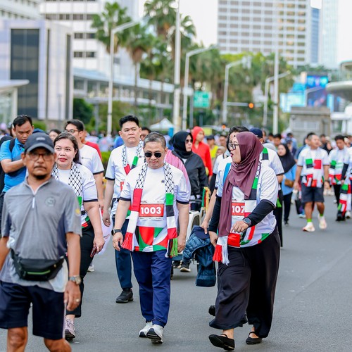 Race photo from WALK FOR PALESTINE