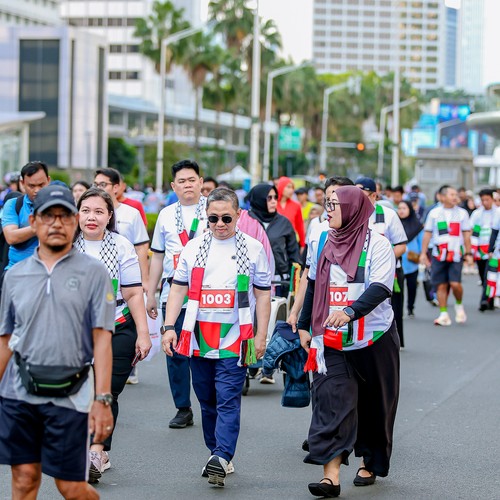 Race photo from WALK FOR PALESTINE