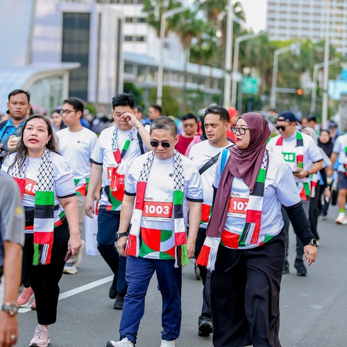Race photo from WALK FOR PALESTINE