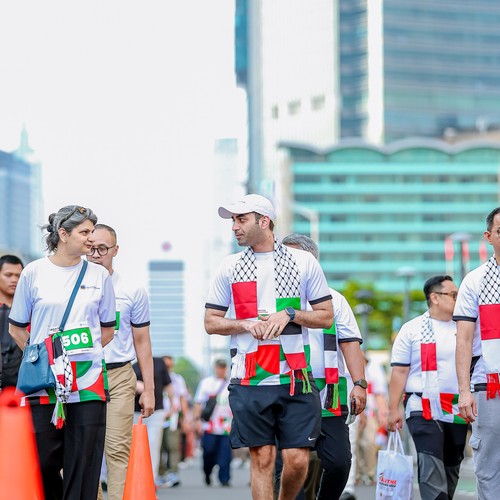Race photo from WALK FOR PALESTINE