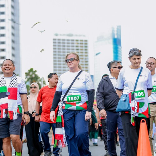 Race photo from WALK FOR PALESTINE