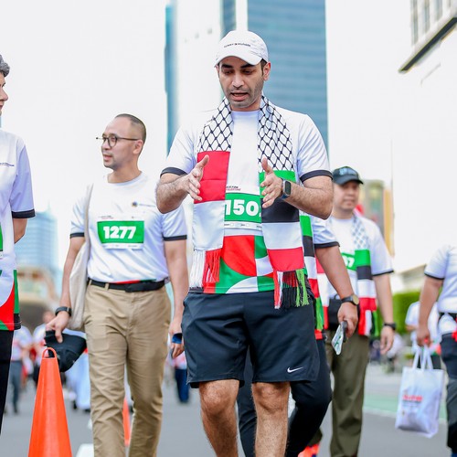 Race photo from WALK FOR PALESTINE
