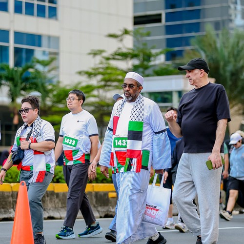 Race photo from WALK FOR PALESTINE