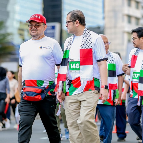Race photo from WALK FOR PALESTINE