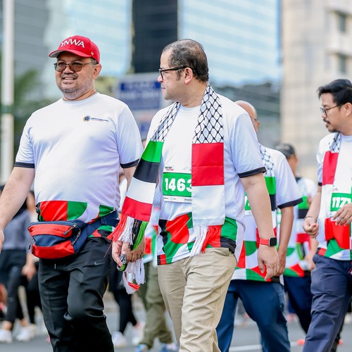 Race photo from WALK FOR PALESTINE