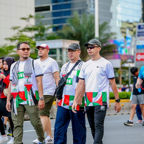 Race photo from WALK FOR PALESTINE