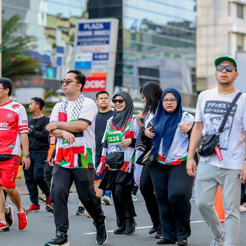 Race photo from WALK FOR PALESTINE