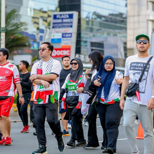 Race photo from WALK FOR PALESTINE