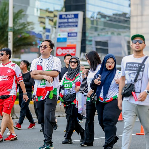 Race photo from WALK FOR PALESTINE