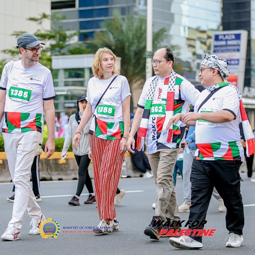 Race photo from WALK FOR PALESTINE