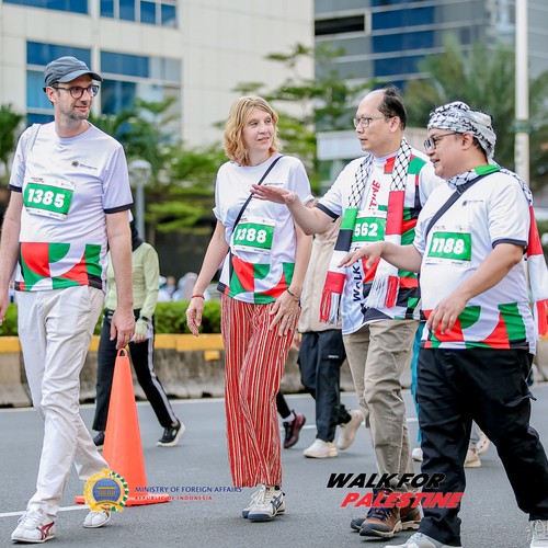 Race photo from WALK FOR PALESTINE