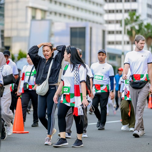 Race photo from WALK FOR PALESTINE