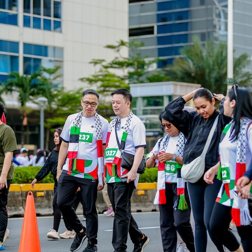 Race photo from WALK FOR PALESTINE