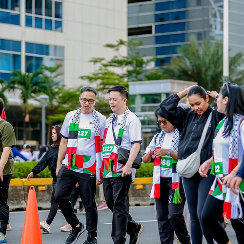 Race photo from WALK FOR PALESTINE