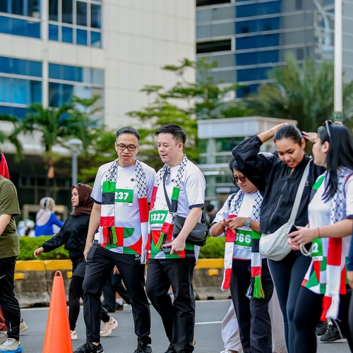 Race photo from WALK FOR PALESTINE