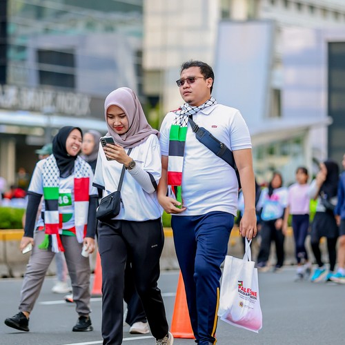 Race photo from WALK FOR PALESTINE