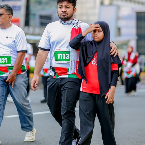 Race photo from WALK FOR PALESTINE