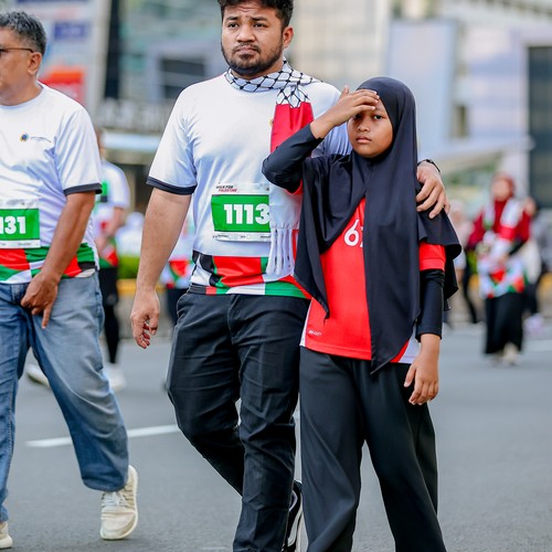 Race photo from WALK FOR PALESTINE