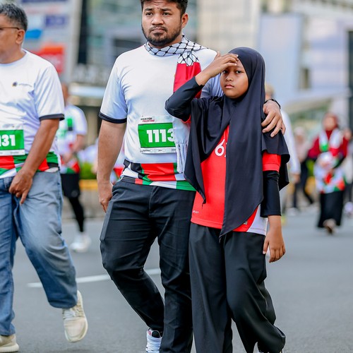 Race photo from WALK FOR PALESTINE