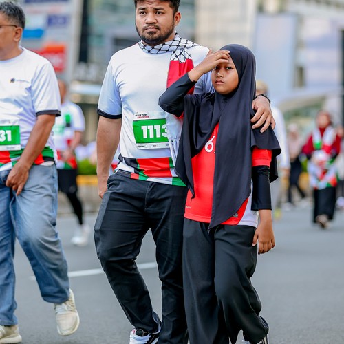 Race photo from WALK FOR PALESTINE