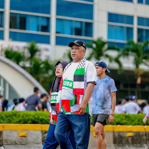 Race photo from WALK FOR PALESTINE